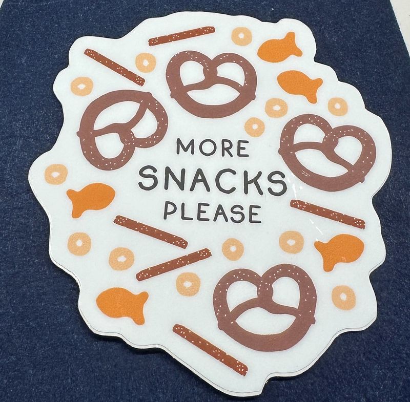 More Snacks Please Sticker