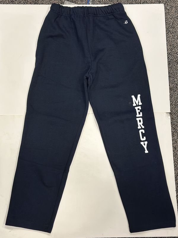 Unisex Badger Open Bottom Sweat Pant - Navy