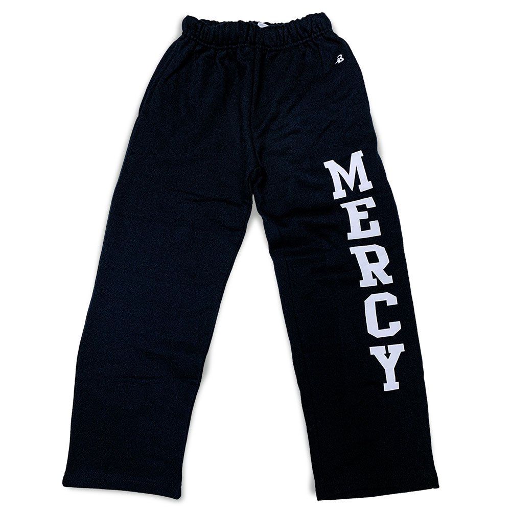 Unisex Badger Open Bottom Sweat Pant - Navy, Sizes: X-Small