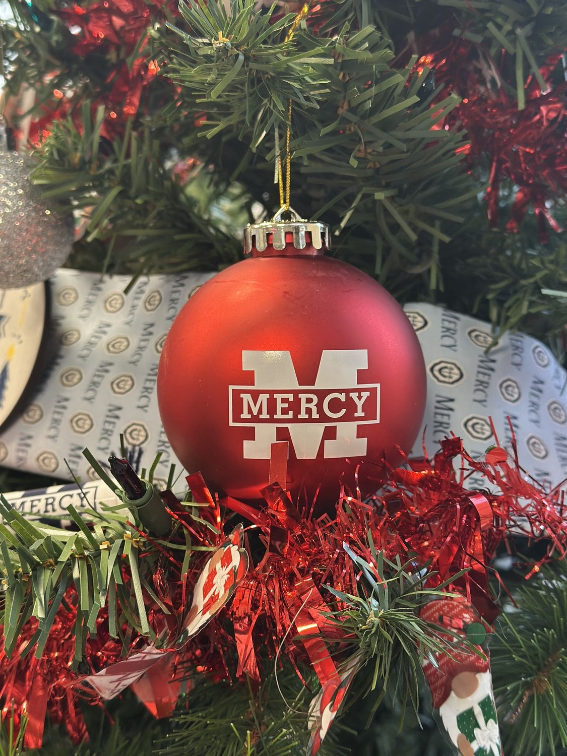 Red Mblock Ornament