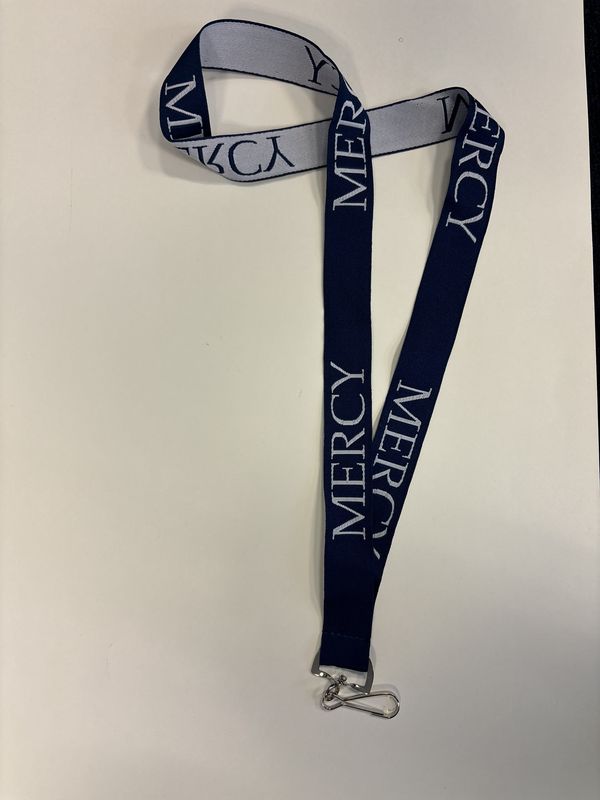 Mercy Lanyard (Navy/White)
