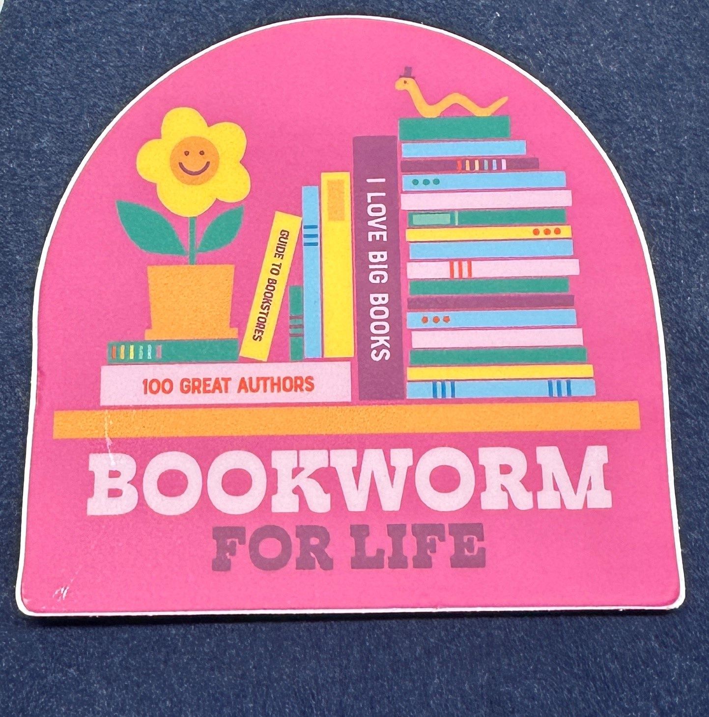 Bookworm for Life Sticker