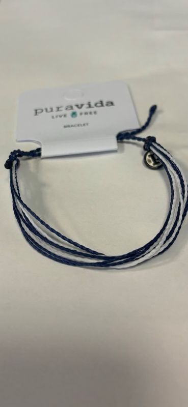 PURA VIDA navy string bracelet