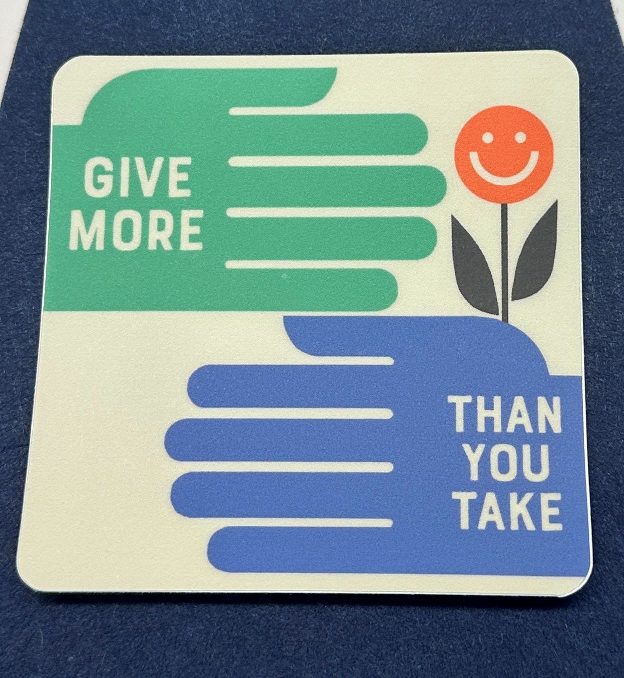 give more hands sticker