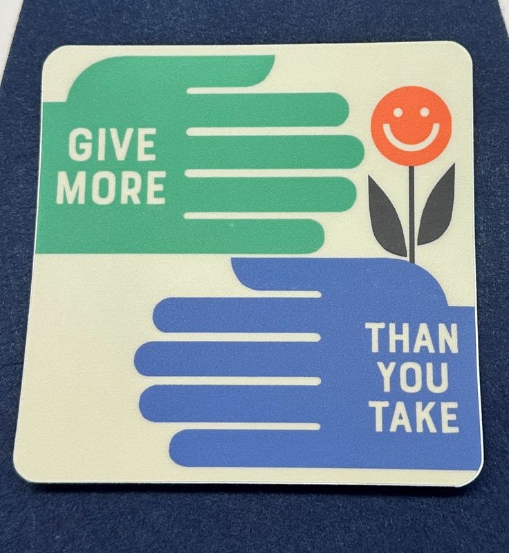 give more hands sticker