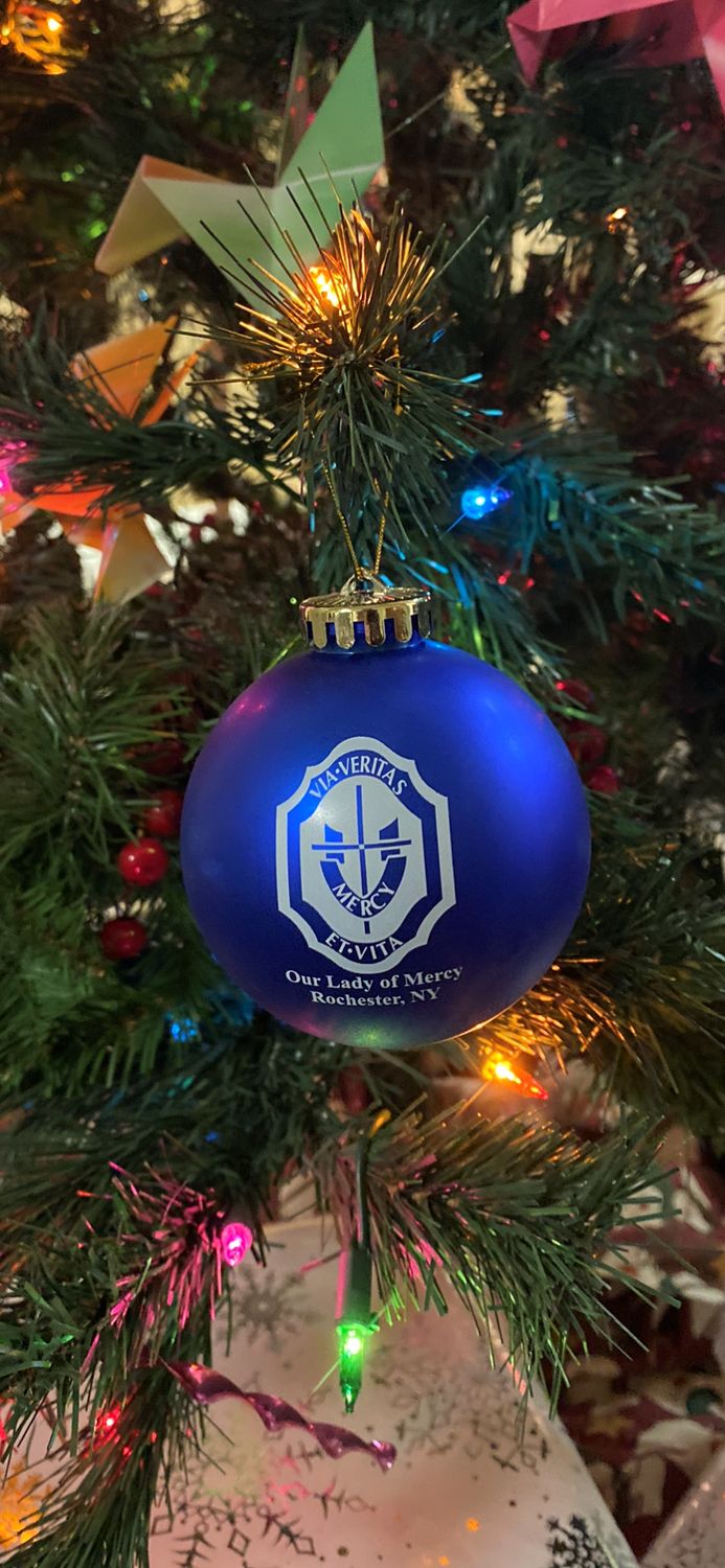 Mercy Crest Ball Ornament