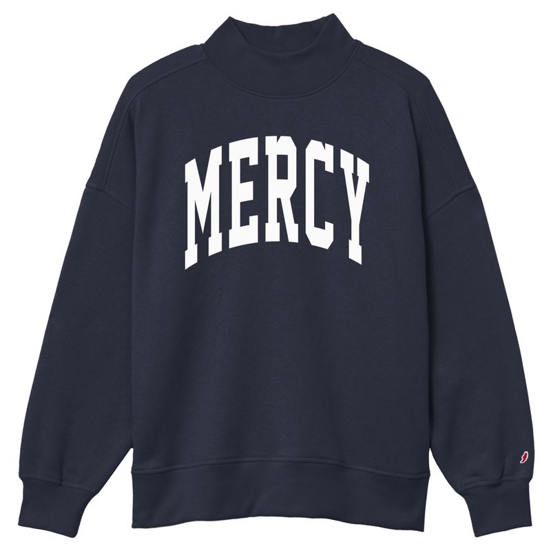 Diana Mock Neck (NAVY)