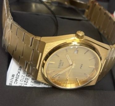 Tissot PRX Quartz Gold Dial 40mm Stainless Steel Watch – T137.410.33.021.00