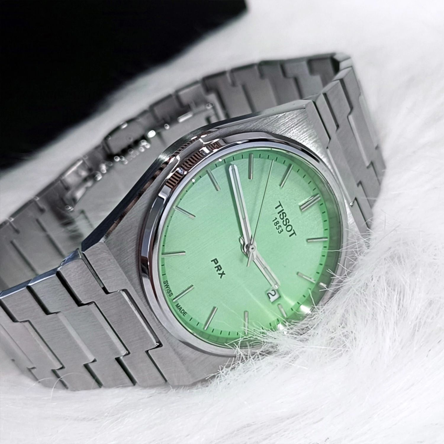 Tissot PRX Quartz Mint Green 35mm Stainless Steel Watch – T137.210.11.091.00