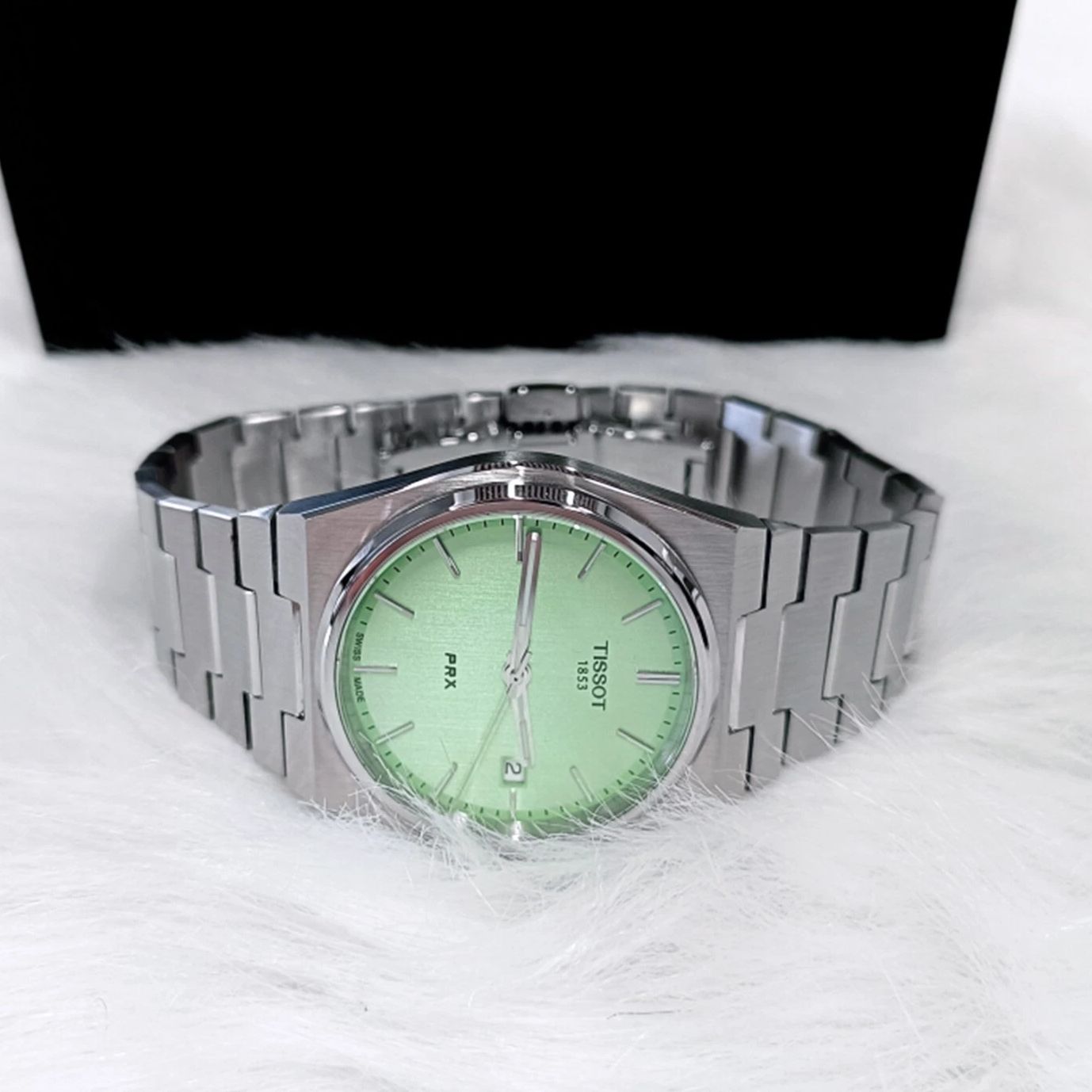 Tissot PRX Quartz Mint Green 35mm Stainless Steel Watch – T137.210.11.091.00