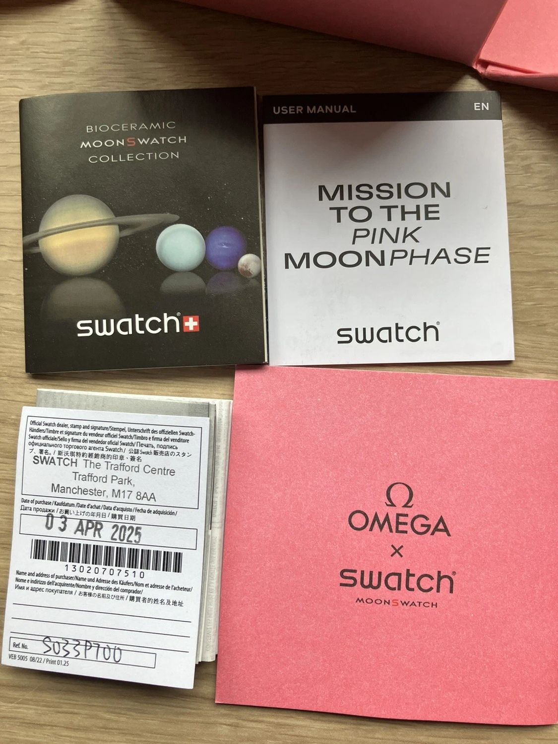 Omega x Swatch - Pink Moonphase
