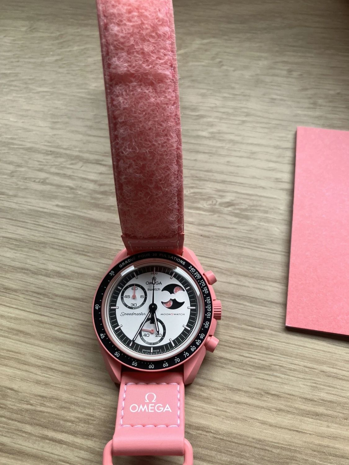 Omega x Swatch - Pink Moonphase