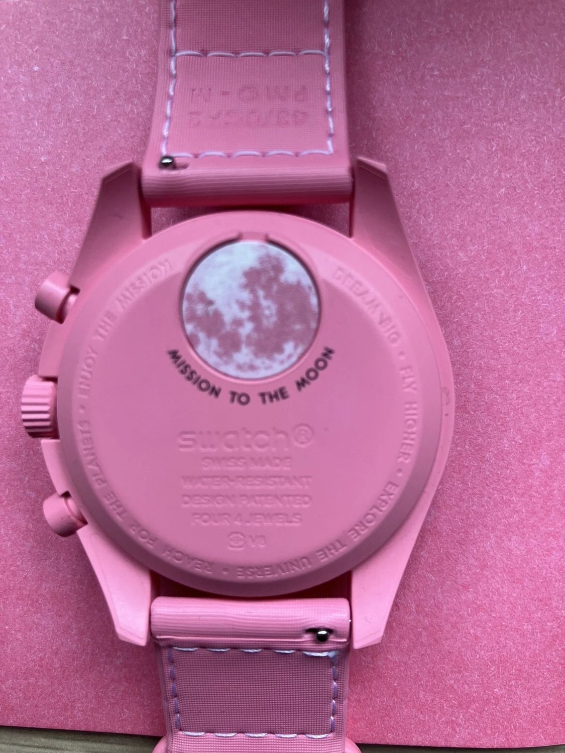 Omega x Swatch - Pink Moonphase