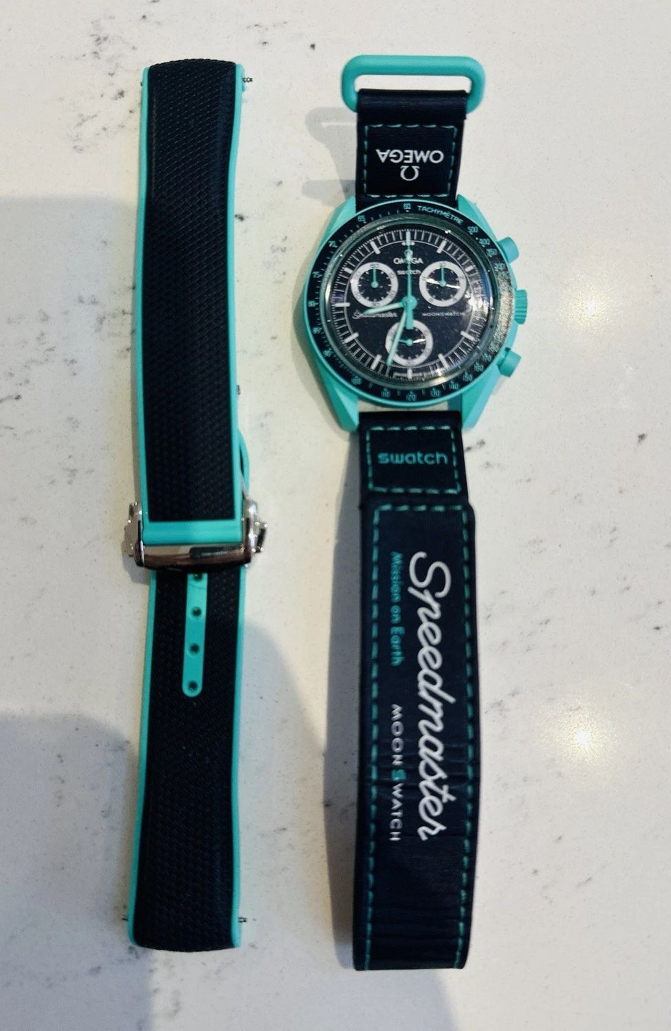 Omega x Swatch - Mission On Earth Polar Lights