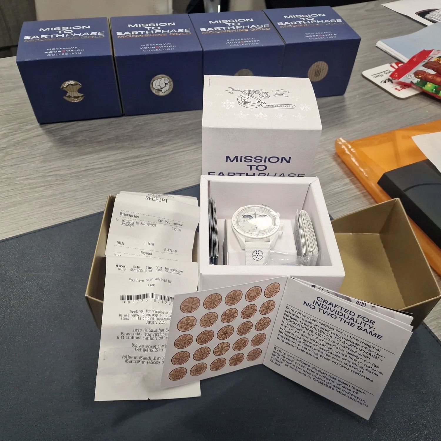 Swatch x Omega (5x Bundle) Mission to Earthphase +Moonshine Gold