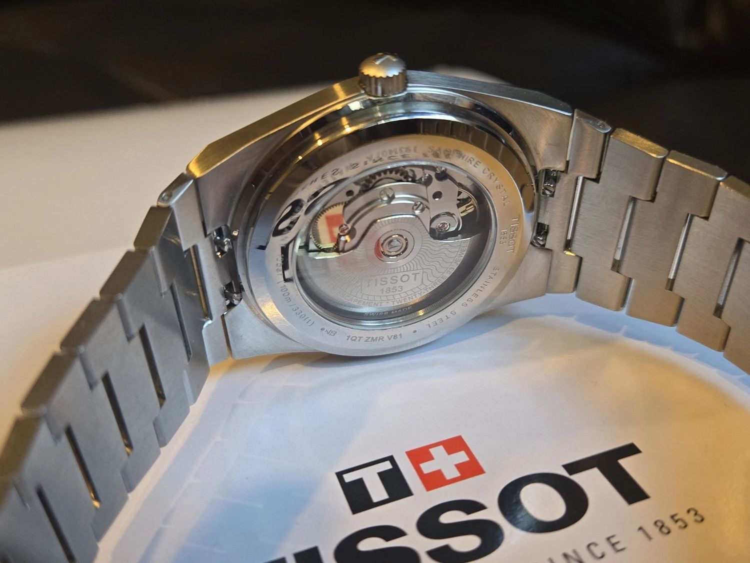 Tissot PRX Powermatic 80 Automatic Blue Dial Solid Gold Bezel T931.407.41.041.00