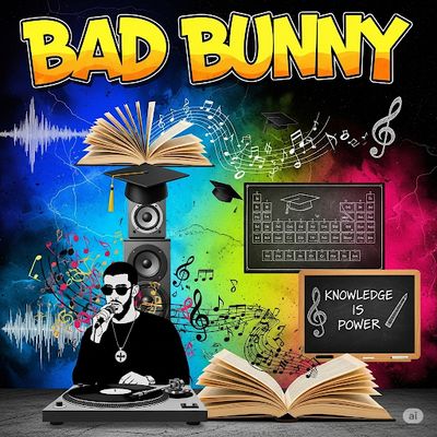 Listening to Bad Bunny (In Spanish)