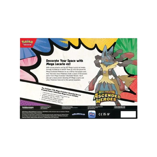 Ascended Heroes Mega Lucario Poster Collection Box