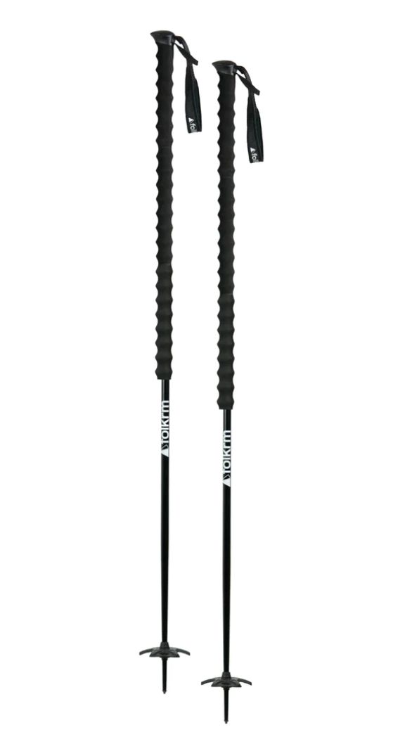 Folkrm Wyeast Ski Poles, Size: 105, Color: Onyx Black