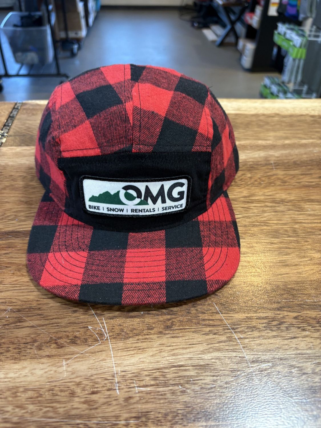 OMG Plaid Logo Hat