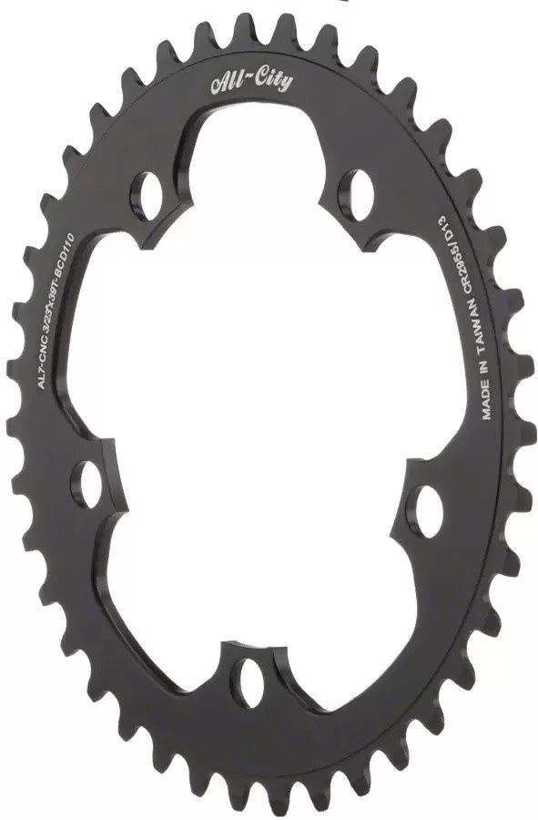 Dimension 39t x 110mm Chainring Black