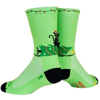 Sock Guy Merry Catmas Crew Socks
