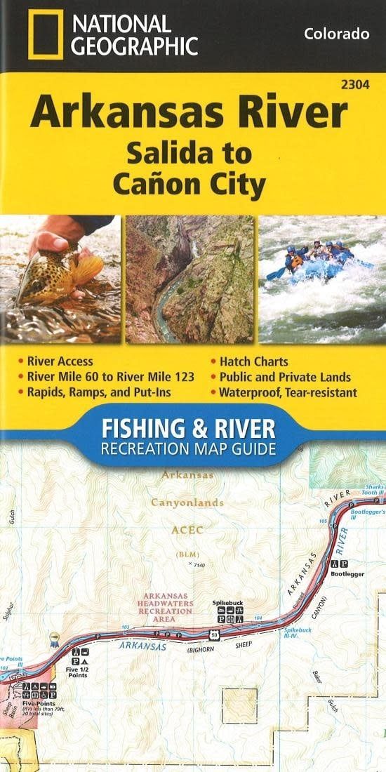 National Geographic Maps Arkansas River, Salida to Canon City 2304