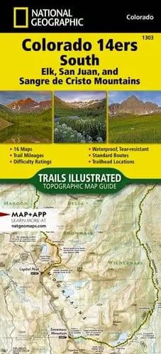 National Geographic Maps CO 14ers South (San Juan, Elk, and Sangre de Cristo Mountains) 1303