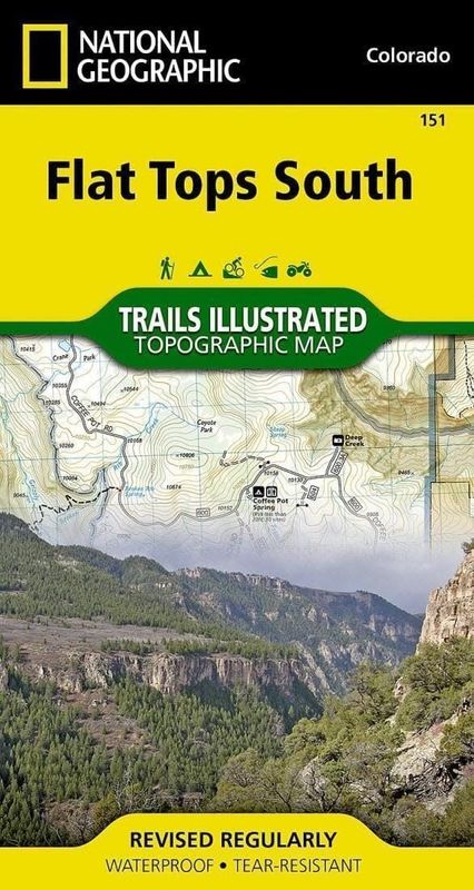 National Geographic Maps Flat Tops South 151