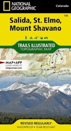 National Geographic Maps Salida / St Elmo / Shavano Peak 130