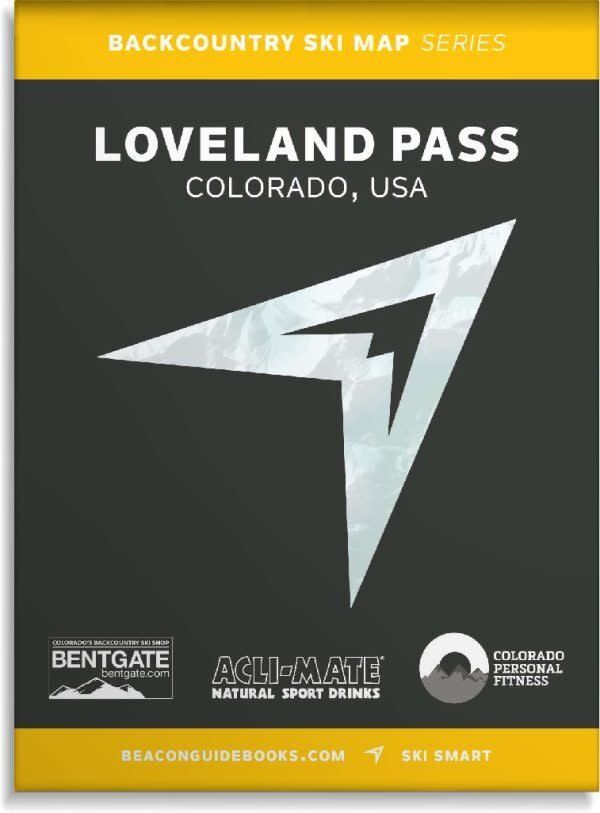 Beacon Guidebooks Backcountry Ski Map - Loveland Pass