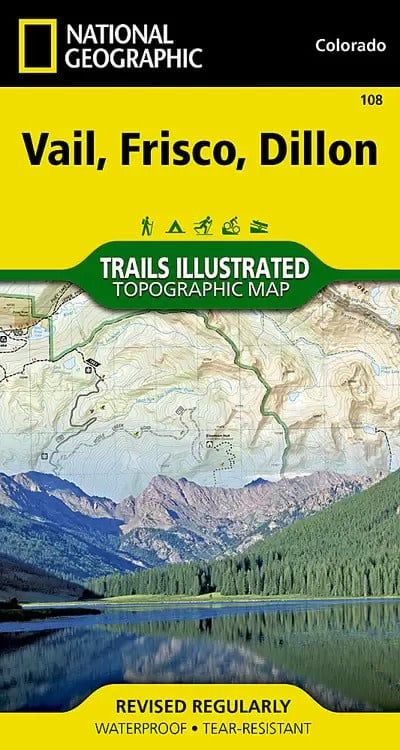 National Geographic Maps Vail / Frisco / Dillon 108