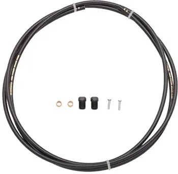 Shimano SM-BH90-SS High Pressure Disc Brake Hose Kit - Straight Caliper Caliper Connector, 1700mm, Black