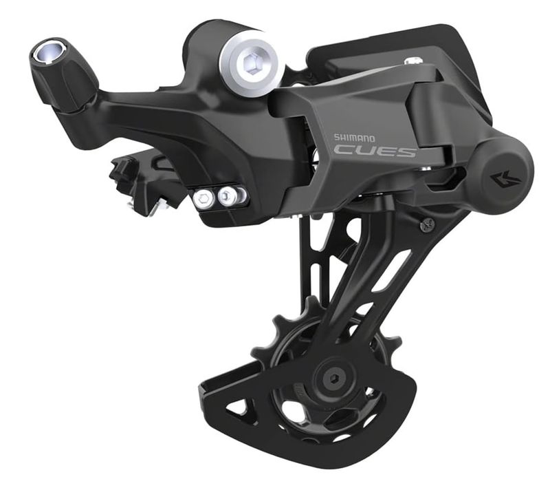 Shimano CUES RD-U4000-GS Rear Derailleur - 9-Speed, Shadow Design, Direct Attach, Medium Cage, Black