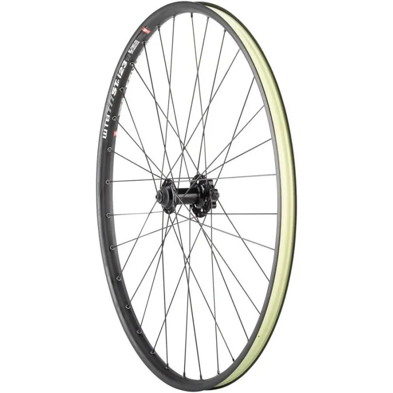 Quality Wheels Value Double Wall Series Disc Front Wheel - 27.5", QR x 100mm, 6-Bolt/Rim, Black, 32H