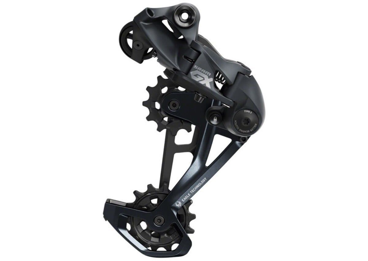 SRAM Eagle 90 T-Type Rear Derailleur - 12-Speed, Long Cage, 52t Max, Full Mount, Aluminum Cage, Black/Silver