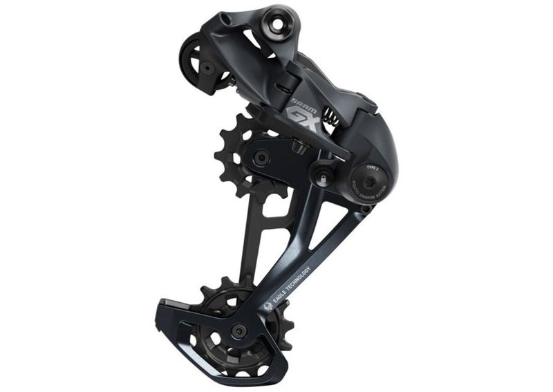 SRAM Eagle 90 T-Type Rear Derailleur - 12-Speed, Long Cage, 52t Max, Full Mount, Aluminum Cage, Black/Silver