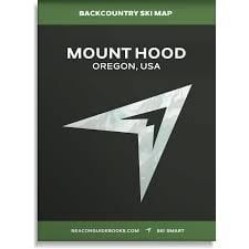 Beacon Guidebooks Mount Hood Backcountry Ski Map