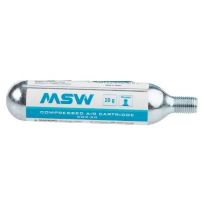 MSW CO2-20 CO2 Cartridge: 20g POP Jar of 30
