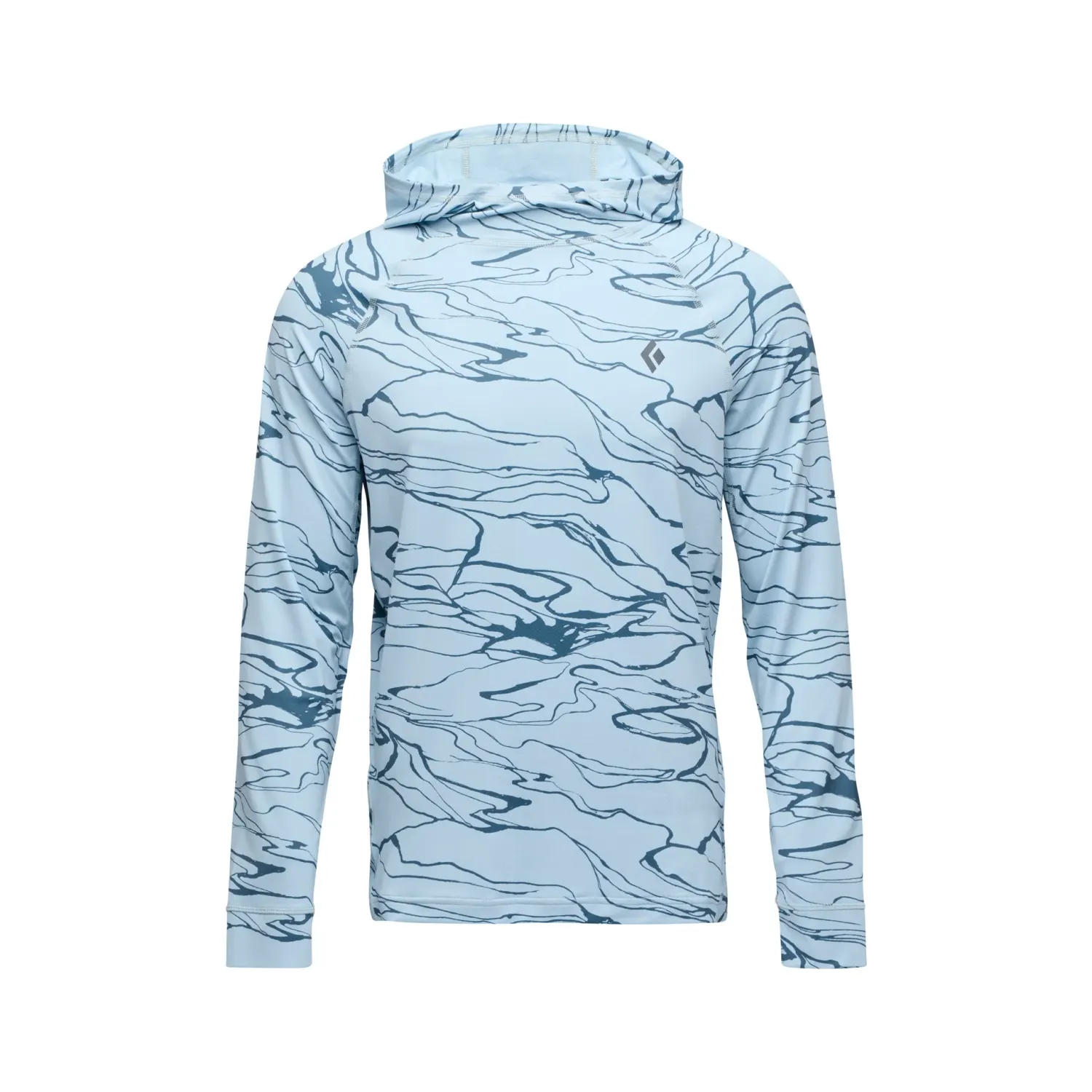 Black Diamond Alpenglow Hoody Relief Fog/Midnight Blue XL