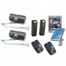 BFT IGEA BT Dual Swing Gate Operator LEB ECOSOL Kit