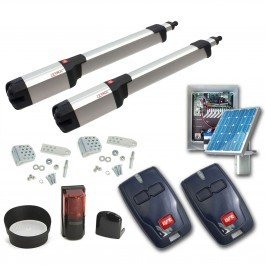 BFT Kustos BT L Dual Swing Gate Operator LEB ECOSOL Kit
