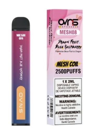 OVNS Mesh 08 - 2500 puffs - Dragon Fruit Blue Raspberry