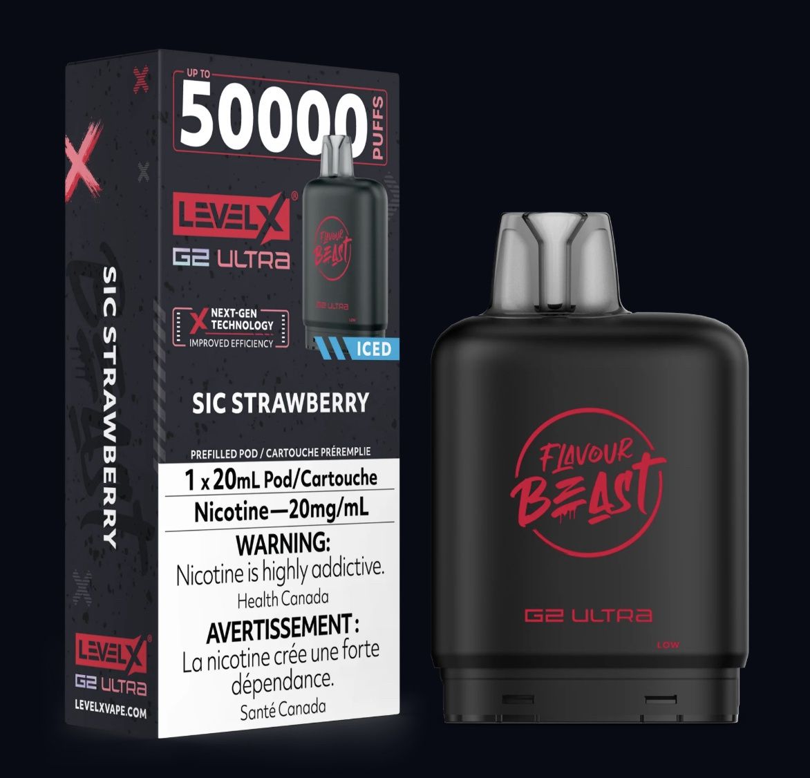 Level X G2 Ultra Pod - Sic Strawberry (Iced)