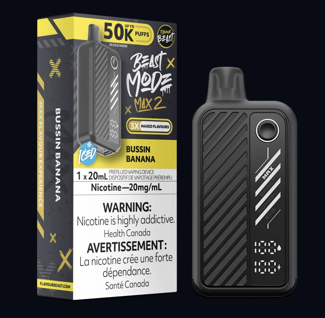 Beast Mode Max 2 Disposable - Bussin Banana (Iced)