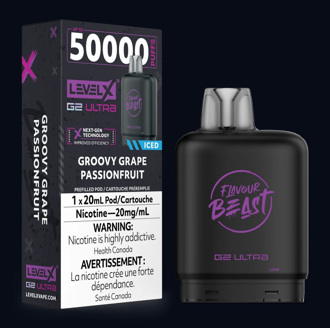 Level X G2 Ultra Pod - Groovy Grape Passionfruit (Iced)