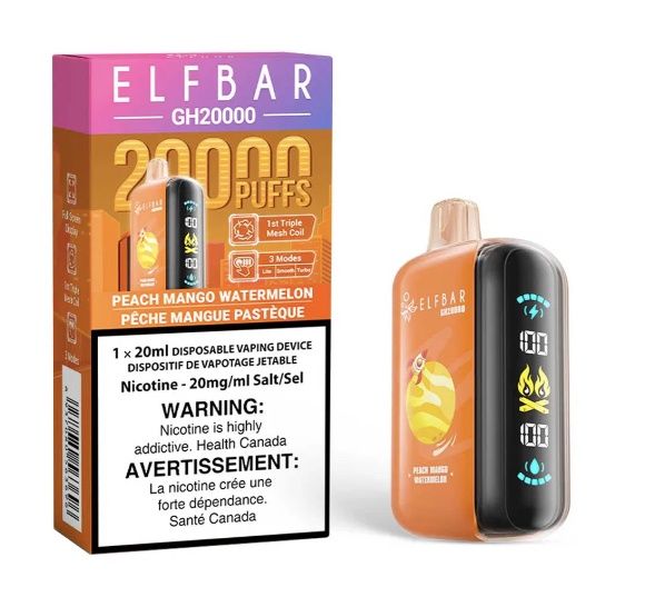ELFBAR GH20000 Disposable - Peach Mango Watermelon