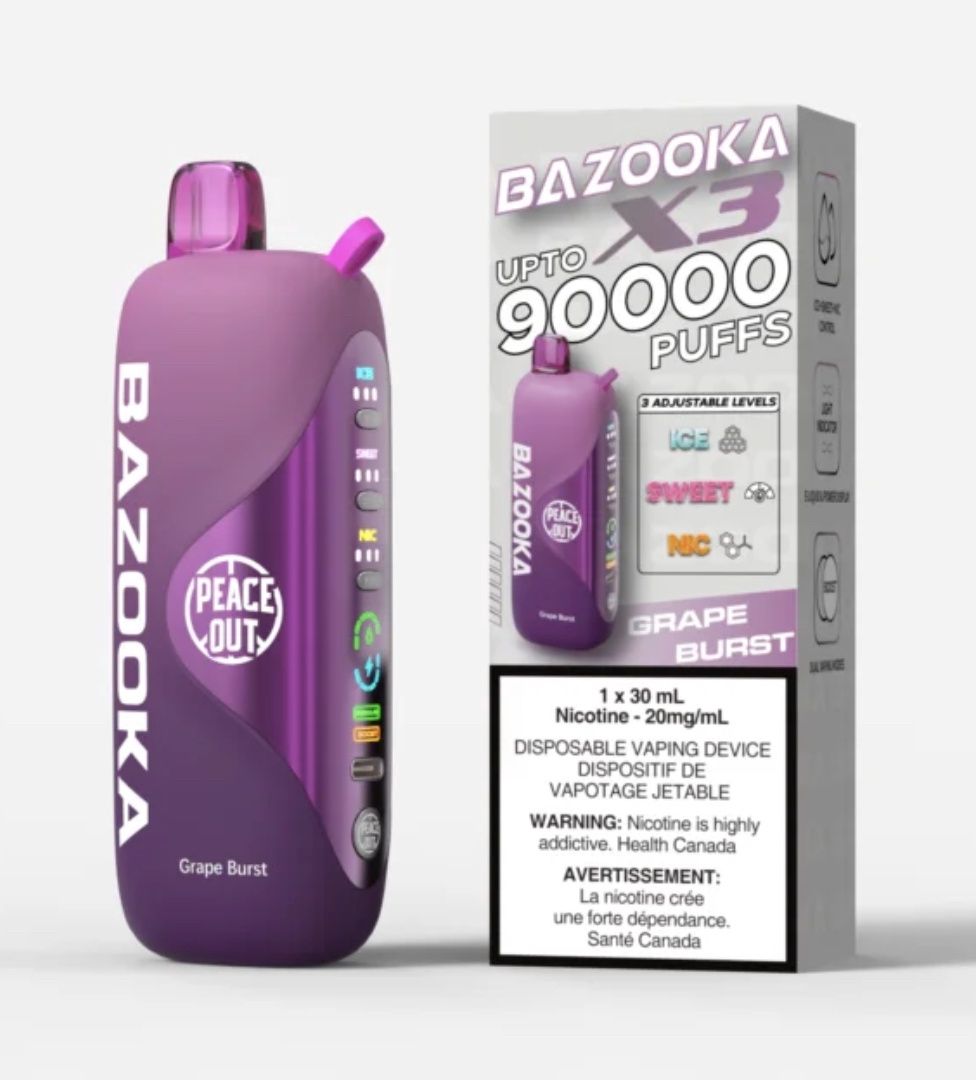 Bazooka 90k Disposable - Grape Burst