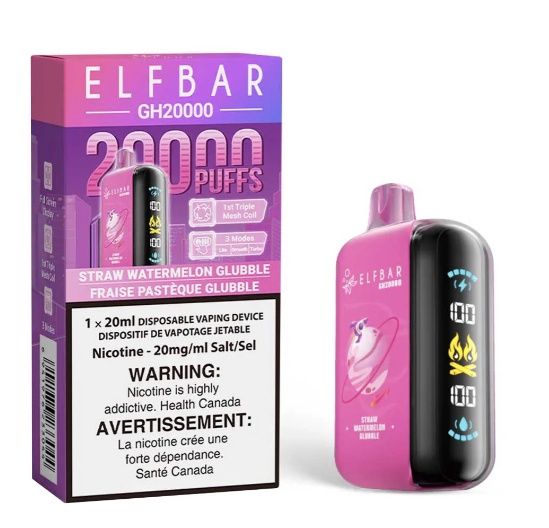 ELFBAR GH20000 Disposable - Straw Watermelon Glubble