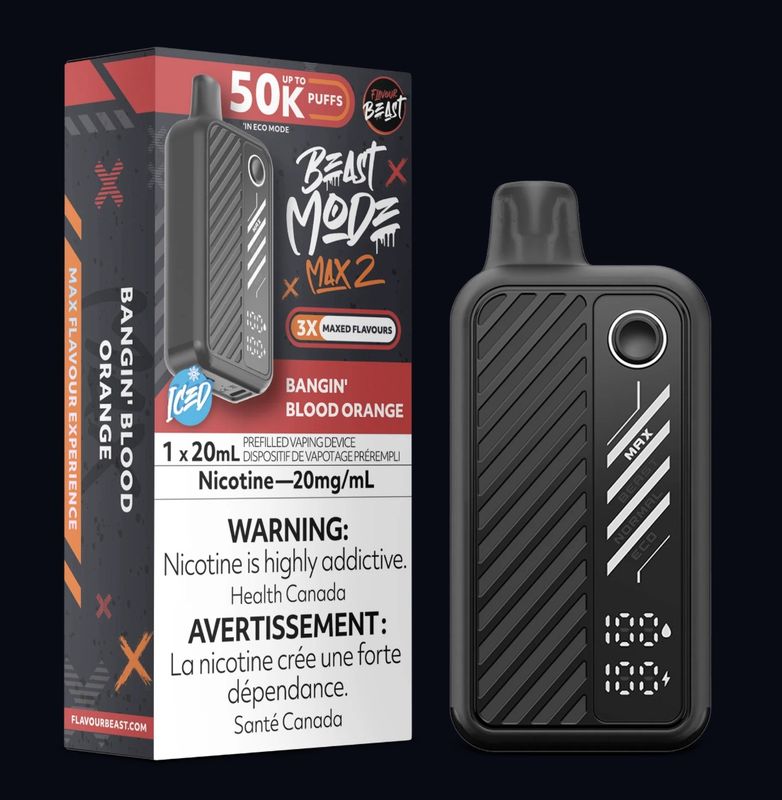 Beast Mode Max 2 Disposable - Bangin’ Blood Orange (Iced)